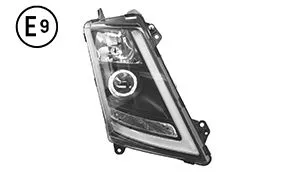 Faro Destro Manuale Xeno Base Nera Senza Lampadina (D1S-H1-Led) Volvo Fh4 OE 22239248 - 21221145