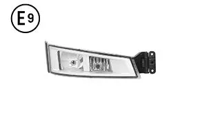 Faro Fendinebbia Destro Base Cromata Cornice Nera Con Luce Profondita Senza Lampadina (H7-H1) Volvo Fh4 OE 21221153 - 22332594