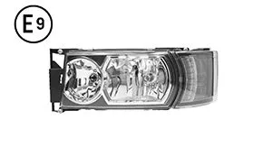 Faro Sinistro Elettrico Con Motore Alogeno Luce Diurna Base Nera Senza Lampadina (Led-H1-H21W-H7) Scania Serie R2010 OE 2416140