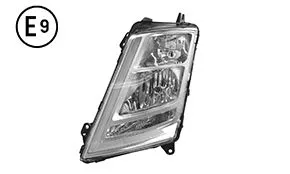 Faro Sinistro Elettrico Con Motore Base Cromata Senza Lampadina (H7-H1-Py21W-Led) Volvo Fh4 OE 21221134 - 22239221