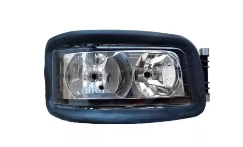 Proiettore Destro Manuale Alogeno 24V Con Porta Lampada - Senza Lampadina (H7-H7-W5W) Connettore Rotondo Posteriore Laterale Sinistro 4 Pin Man Tga Lx OE 81251016577 - 81251016448