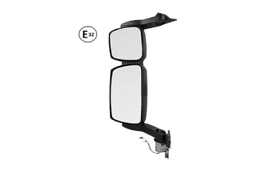Left Rearview Mirror Electric and Heated Middle Arm Iveco Stralis 2001 OE 504150538 - 504370048 - 5801336285 - 5801580228 - 5801765315
