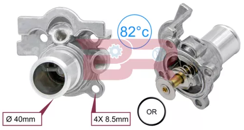THERMOSTAT BODY 82ø