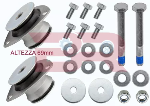 KIT TASSELLI STABILIZZATORE CABINA