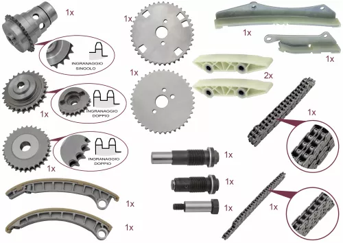 COMPLETE CHAIN TENSIONER OVERHAUL KIT
