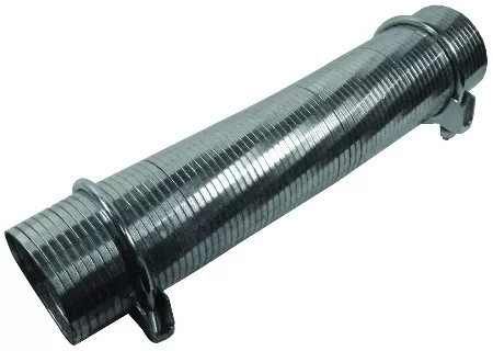 INOX FLEXIBLE EXHAUST PIPE WITH COLLARS