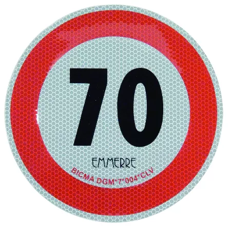 ADESIVE FILM SPEED LIMIT 70 KM/H