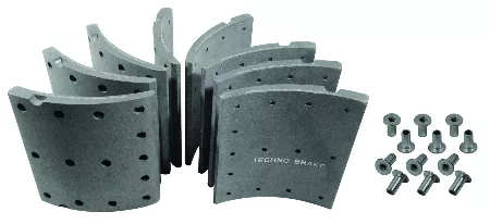 BRAKE LININGS STD SET WITH RIVETS