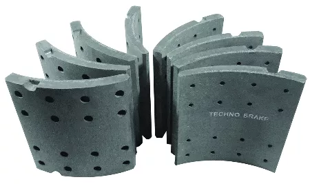 BRAKE LININGS STD SET WITH RIVETS