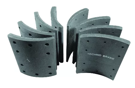 BRAKE LININGS STD SET WITH RIVETS