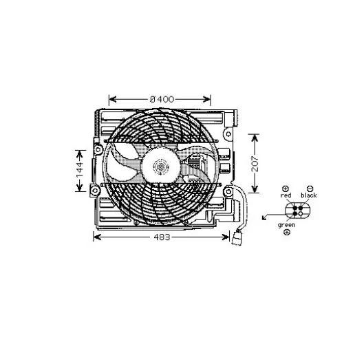 Fan, air conditioning condenser