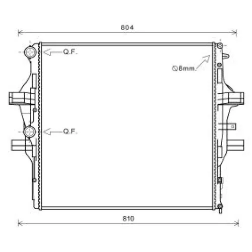 Radiator, engine cooling