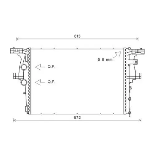 Radiator, engine cooling