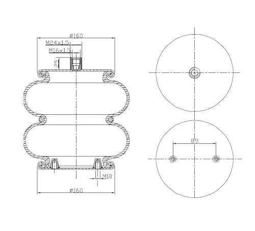 Soffietto, Sospensione pneumatica