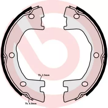 Brake Shoe Set, parking brake